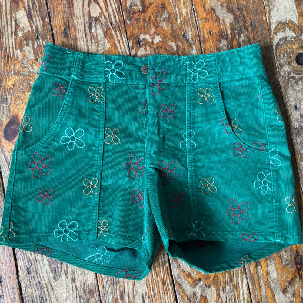 Toad&Co Green Floral Women Shorts